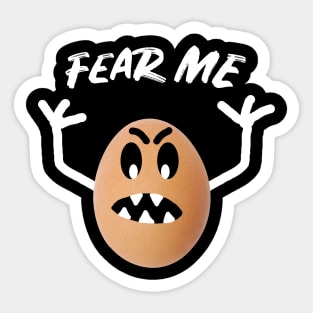 Funny Creepy Halloween Egg Monster Sticker
